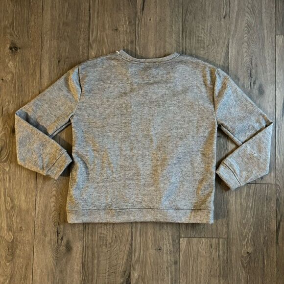 Derek Heart Embroidered Mushroom Love Sweatshirt Crewneck Small - Picture 2 of 4